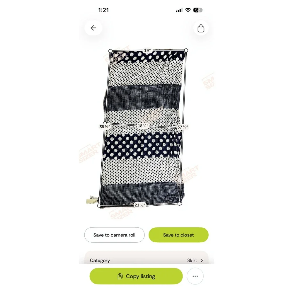 Talbots Large Long Scarf Navy Blue Cream Polka Dots NEW